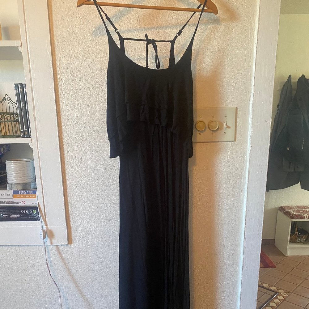 Black Maxi dress- Strappy- Small